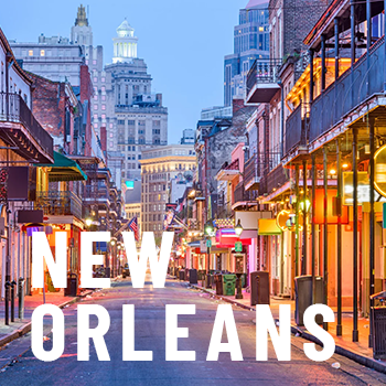 Private jet charter to New Orleans, Louisiana
